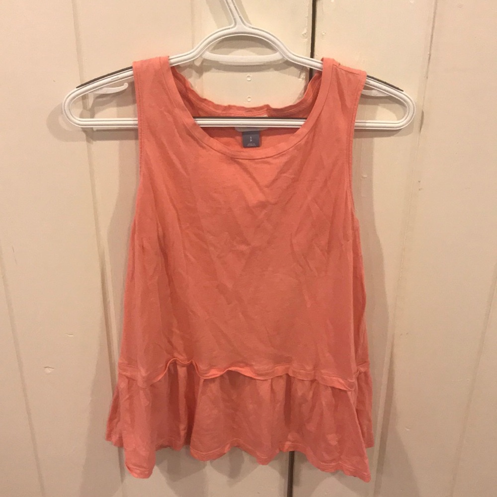 Peach peplum top